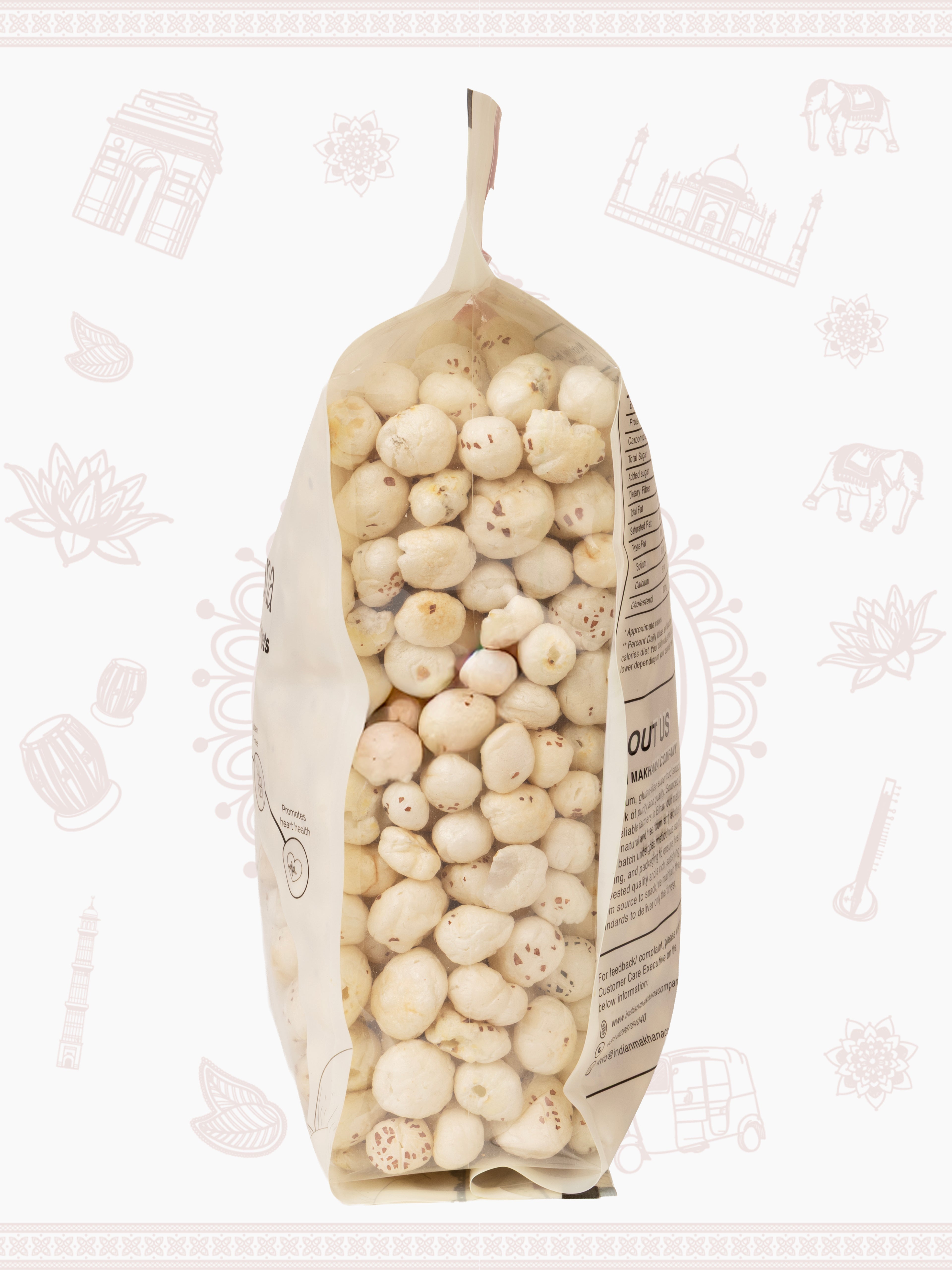 Exclusive Plant-Based High Protein Raw Makhana / Rich in Calcium & Fiber | 6+ HP, UV, Plain Makhana