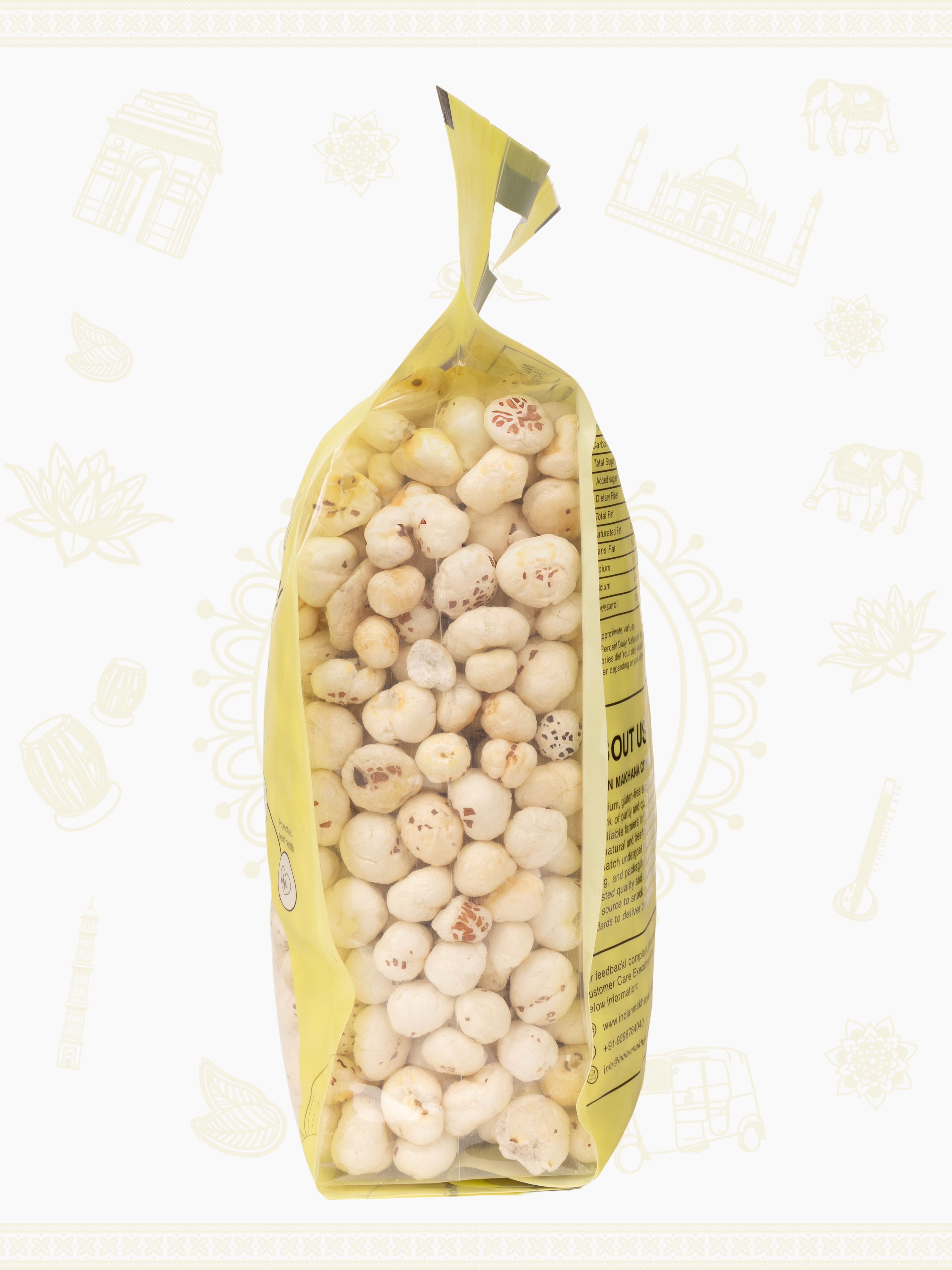 Premium Plant-Based High Protein Raw Makhana / Rich in Calcium & Fiber | 5.5+ HP, UV, Plain Makhana