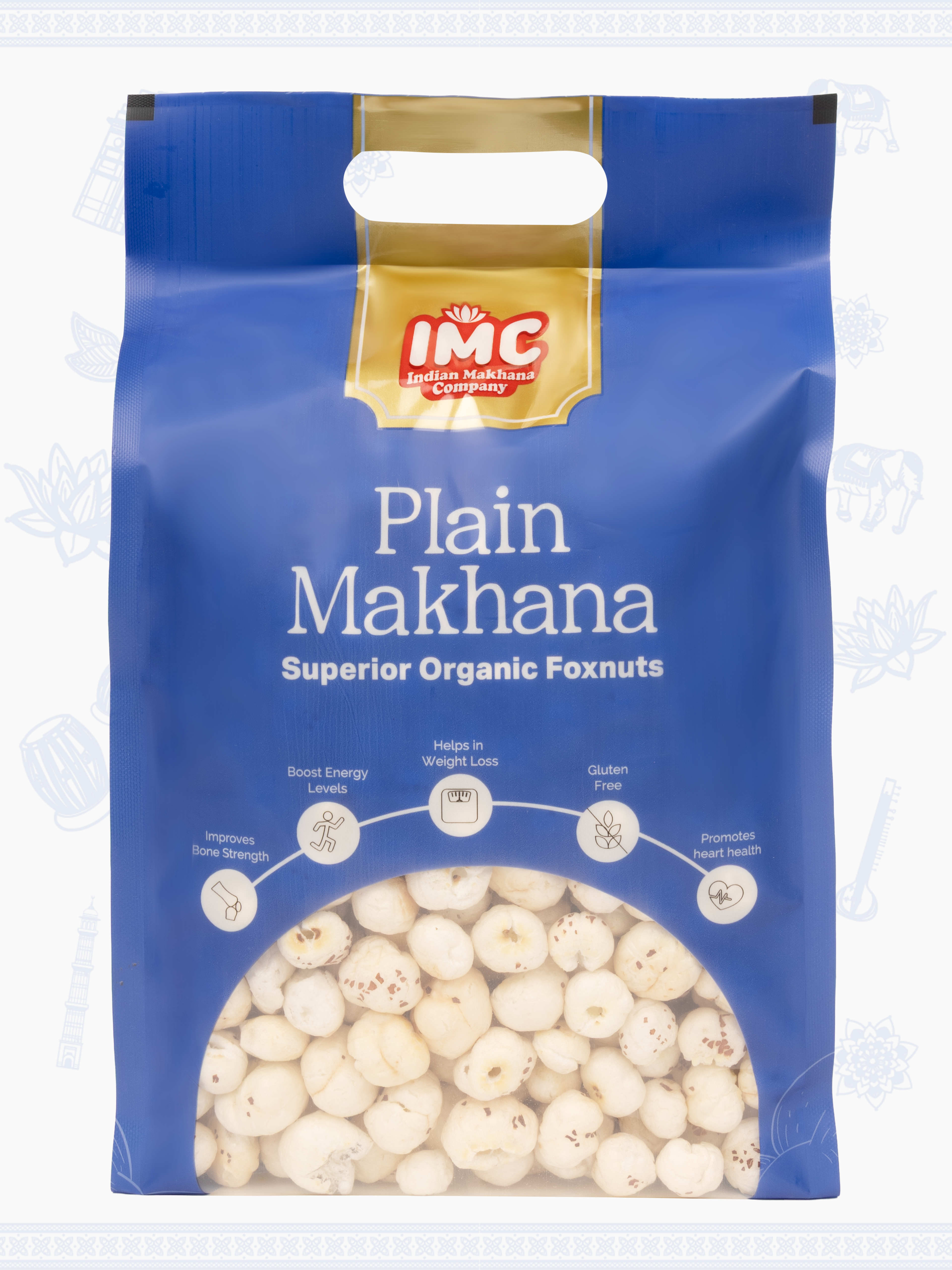 Superior Plant-Based High Protein Raw Makhana / Rich in Calcium & Fiber | 4.5+ HP, Plain Makhana