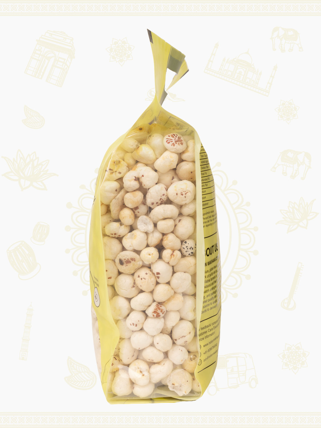 Premium Plant-Based High Protein Raw Makhana / Rich in Calcium & Fiber | 5.5+ HP, UV, Plain Makhana