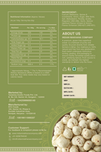 Cream & Onion Super Snack – Organic Plant-Based High Protein Roasted (Not Fried) Makhana